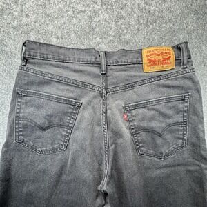 Levi's 569 Baggy Jean Shorts Mens 34 Gray Denim Bermuda Relaxed Y2K Fit Charcoal